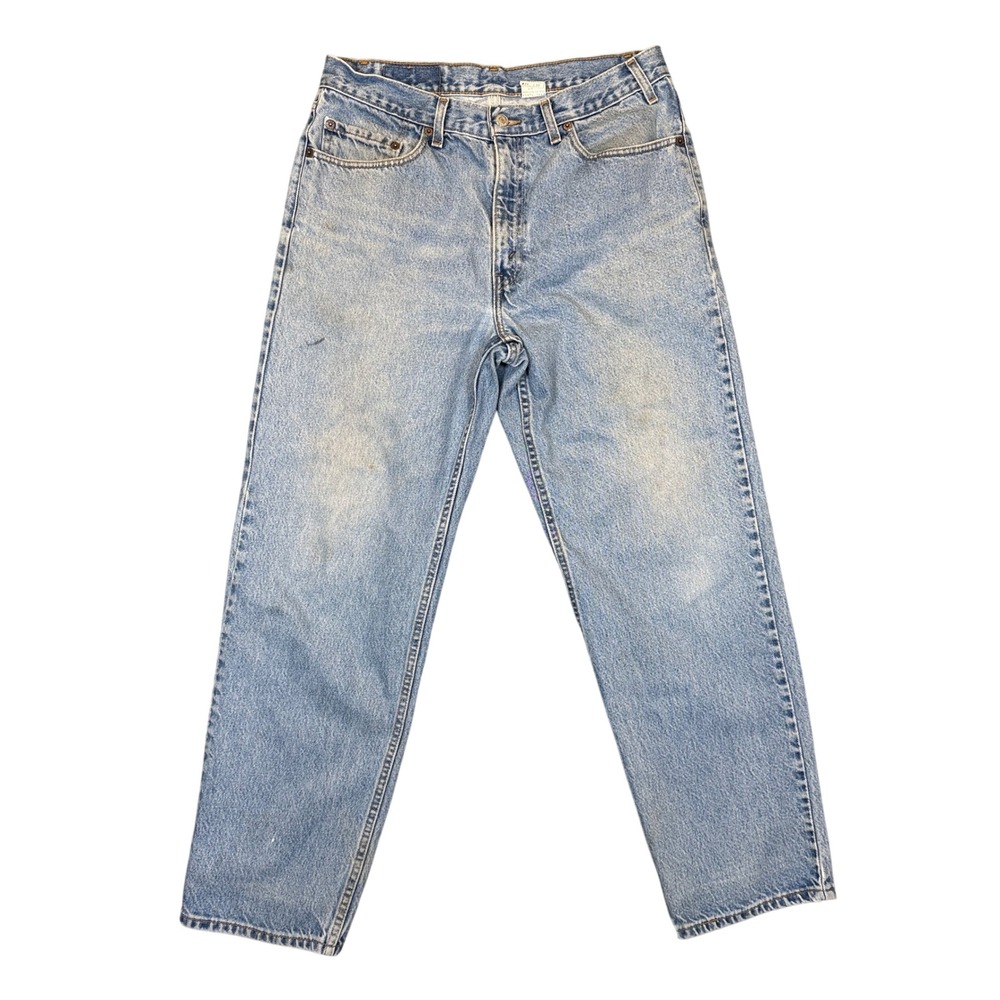 Levi's 550 Relaxed Straight Leg Jeans Men W34 L30 Light Wash Blue Cotton Vintage